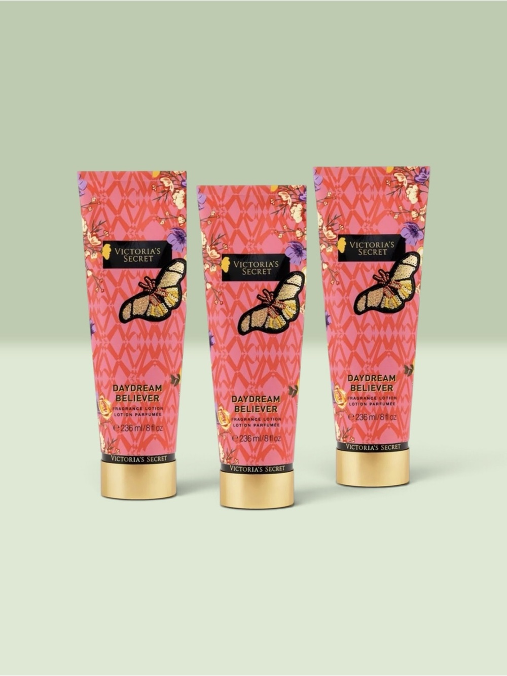 Victoria's Secret DAYDREAM BELIEVER Fragrance Lotion ~ 8 fl.oz. ( Lot of 3 )